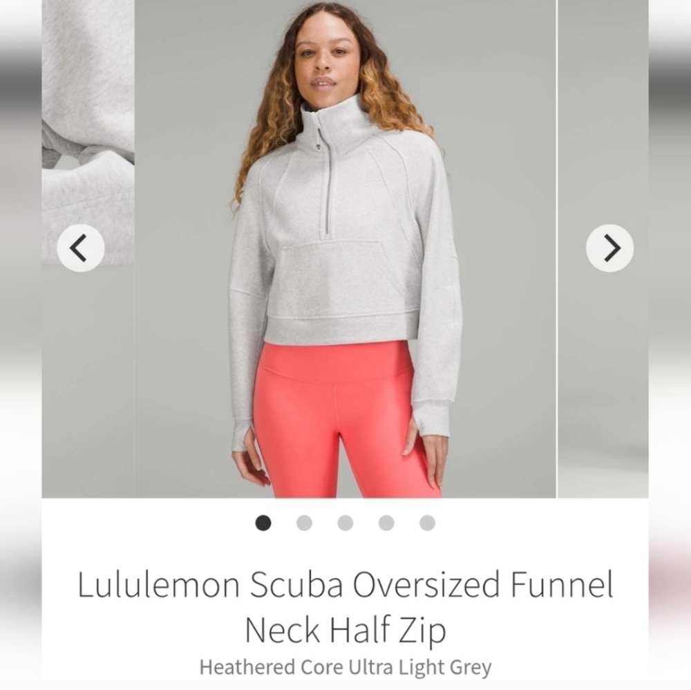 Lululemon Oversized Funnel Neck Scuba New With Tags M/L